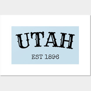 Utah Est 1896 Posters and Art